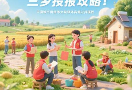 三下乡投稿攻略：中国城市网等央媒高通过率模板