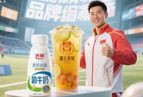 上海体育冠军代言品牌盘点：光明、霸王茶姬等借势破圈