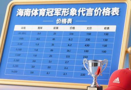 海南体育冠军形象代言价格表缩略图 海南体育冠军形象代言价格表缩略图