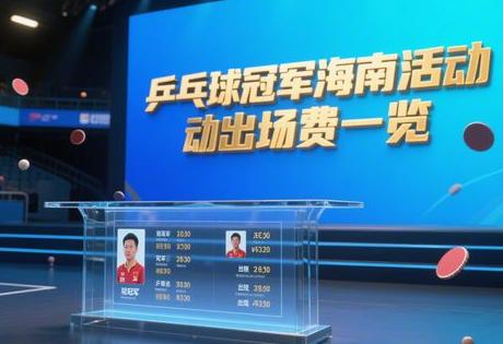 乒乓球冠军海南活动出场费一览缩略图
