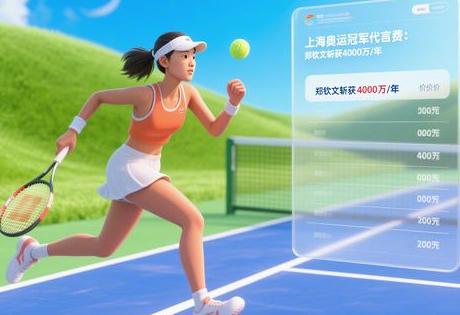 上海奥运冠军代言费：郑钦文斩获4000万/年（附价目表）