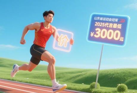 山东体育冠军代言价格大揭秘：2025年最低仅需3000元起！